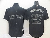 Yankees 27 Giancarlo Stanton Parmigiancarlo Black 2019 Players' Weekend Player Jersey,baseball caps,new era cap wholesale,wholesale hats
